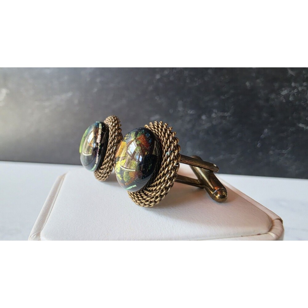 Vintage Floral Web Style Cufflinks